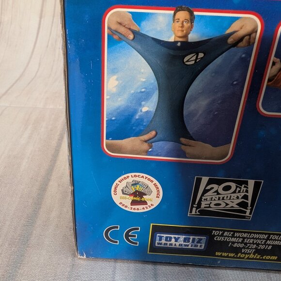 Fantastic 4 Super Stretch Mr. Fantastic Action Figure Toy Biz New in Box - Picture 10 of 15